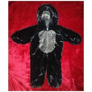 Plush Gorilla Costume for Kids - Black